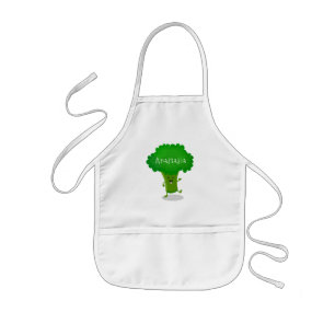 Tablier Enfant Caricature de brocoli dansant Cute kawaii