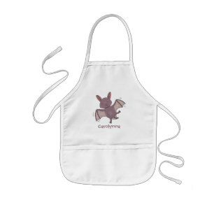 Tablier Enfant Caricature de vol de chauve-souris