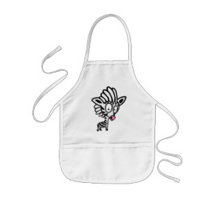 Tablier Enfant Caricature de Zebra