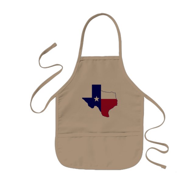 Tablier Enfant Carte du drapeau du Texas (Devant)