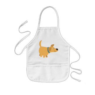 Tablier Enfant Carton mignon Jaune Labrador Enfants Apron