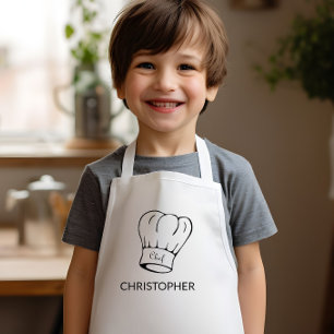Tablier Enfant Casquette de chef personnalisée