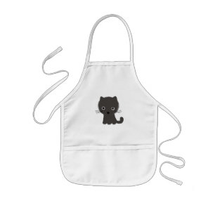 Tablier Enfant Chaton Gris