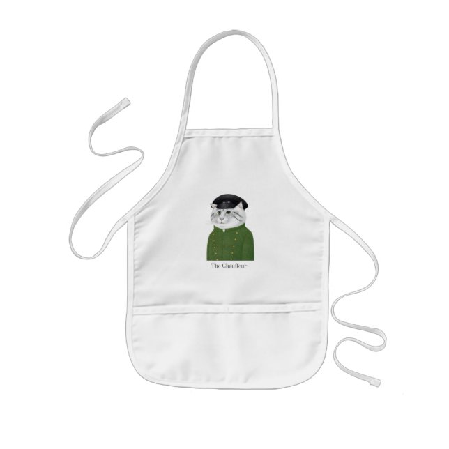 Tablier Enfant CHAUFFEUR CAT Apron pour enfants (Devant)