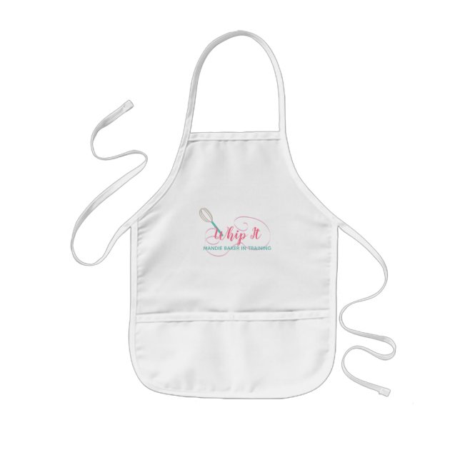 Tablier Enfant Chef Baker Whisk Boulangerie Fils (Devant)