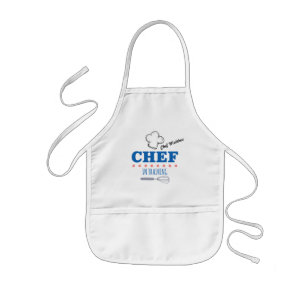 Tablier Enfant Chef en formation Bleu Apron pour enfants