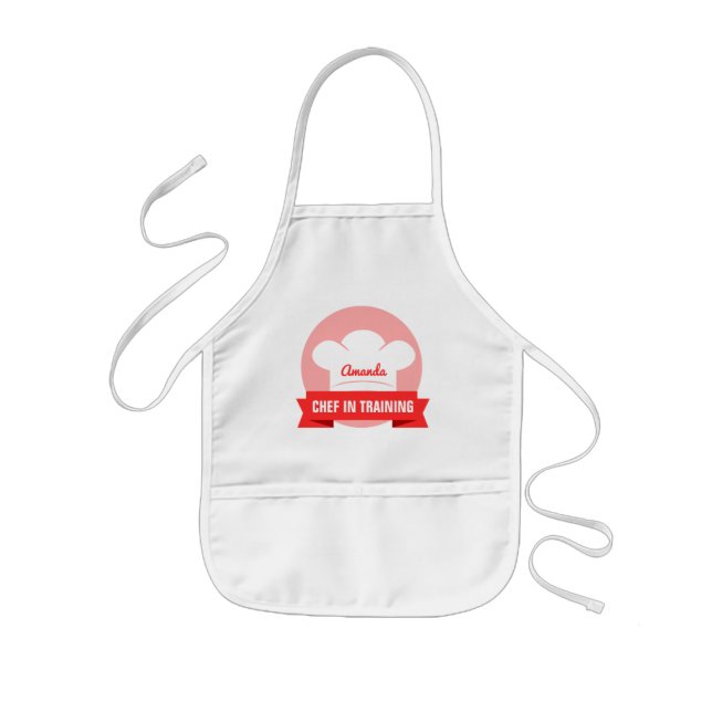 Tablier Enfant Chef in Training Red Apron (Devant)