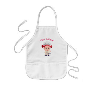 Tablier Enfant Chef mignon de bébé de rouge-tête    personnalisé