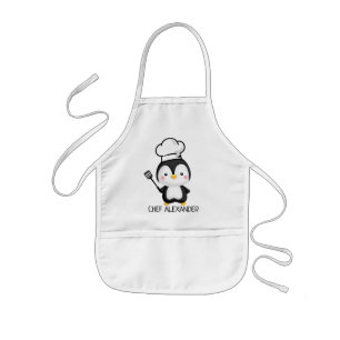 Tablier Enfant Chef Penguin Personalize Kids' Apron
