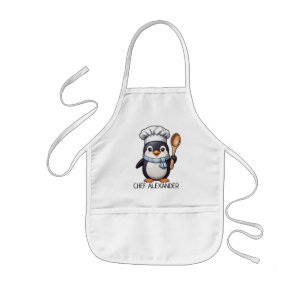 Tablier Enfant Chef Penguin Personalize Kids' Apron