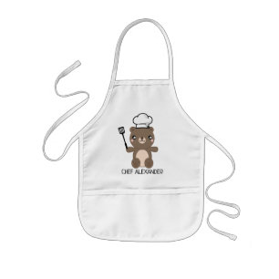 Tablier Enfant Chef Teddy Bear Personnalisez l'aire de jeux pour