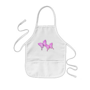 Tablier Enfant Chemise rose de peinture de conception de