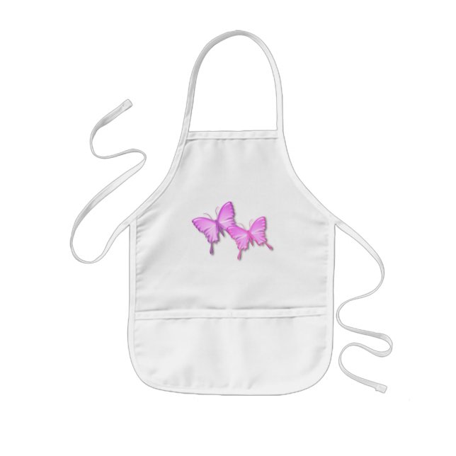 Tablier Enfant Chemise rose de peinture de conception de (Devant)