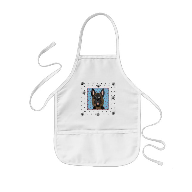 Tablier Enfant Chemises et cadeaux bergers allemands (Devant)