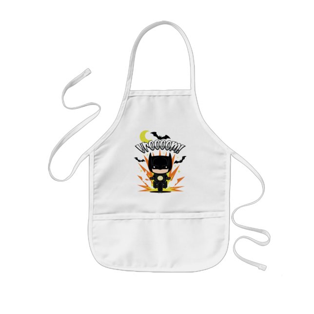 Tablier Enfant Chibi Batman Batcycle (Devant)