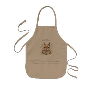 Tablier Enfant Chipmunk Face Apron Enfant + taille adulte