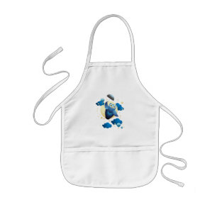 Tablier Enfant Chouette mignonne volant avec parapluie