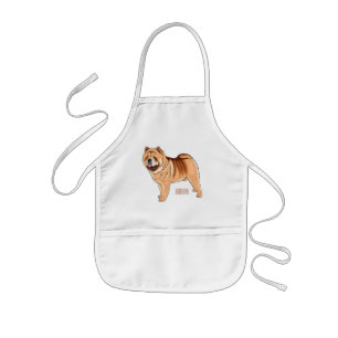Tablier Enfant Chow Chow dog cartoon