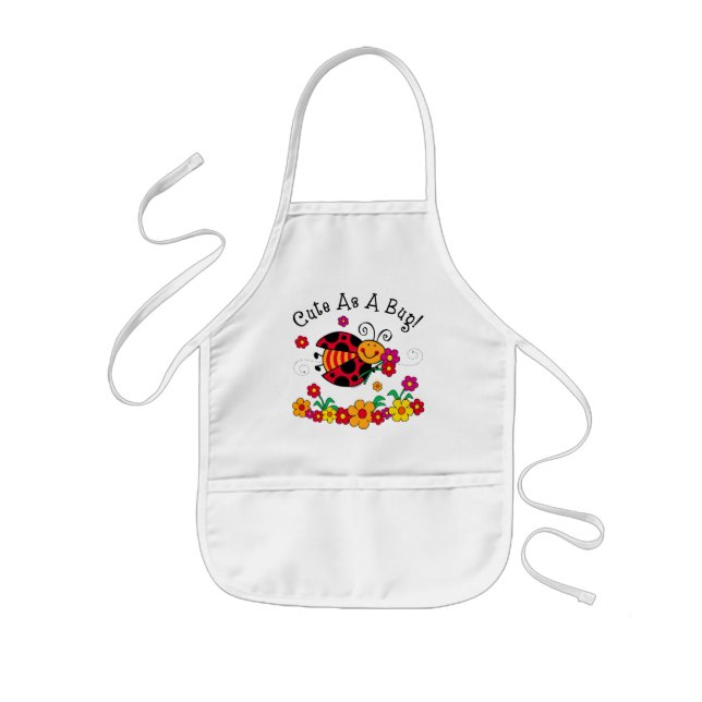 Tablier Enfant Coccinelle mignonne comme insecte (Devant)