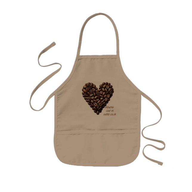 Tablier Enfant Coeurs de café : My Kinda Love (Devant)