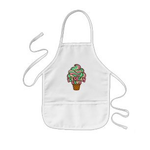 Tablier Enfant Cône de crème glacée molle pastel Icecream Club