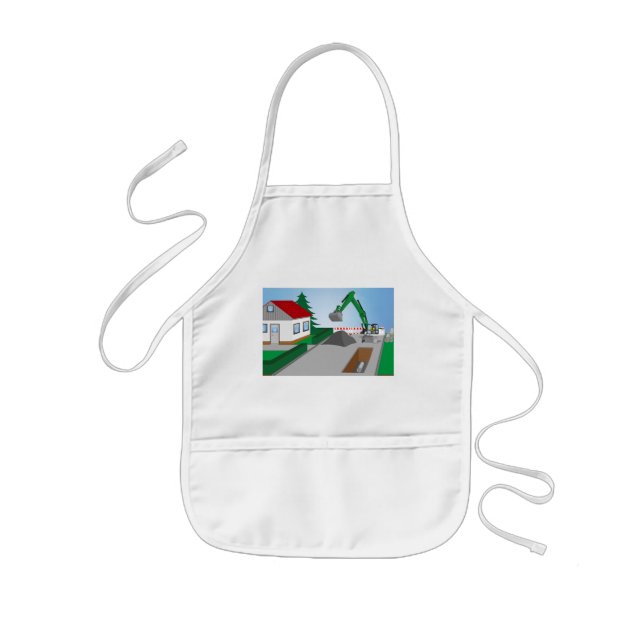 Tablier Enfant Construction de canal (Devant)