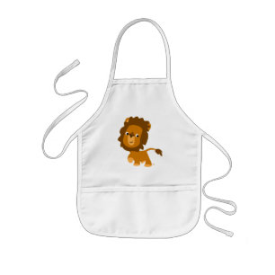Tablier Enfant Contenu de dessin mignon Lion Enfants Apron