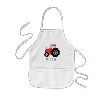 Cool Doodle Red Farm Tracteur de nom