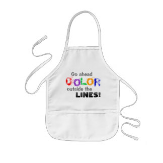 Tablier Enfant Couleur en dehors des lignes enfants !  Tablier