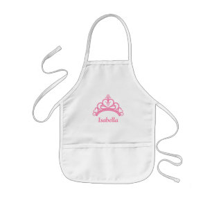 Tablier Enfant Couronne élégante rose pour princesse, diadème pou