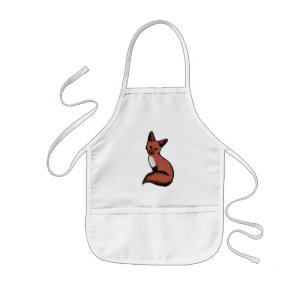 Tablier Enfant Couteau Renard rouge