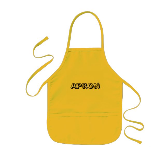 Tablier Enfant Créez Votre Propre Jaune (Devant)