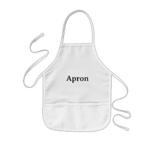 Tablier Enfant Créez Votre Propre Simple Blanc Personnalisé
