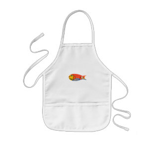 TABLIER ENFANT CUISINE POUR ENFANTS APRON PETIT POISSON DESIGN
