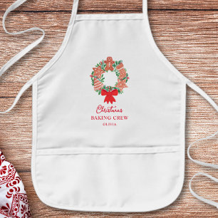 Tablier Enfant Cuisinière de Noël personnalisée Apron pour enfant