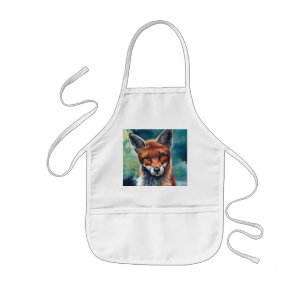 Tablier Enfant Curieux Fox Custom Kids Apron