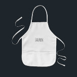 Tablier Enfant Custom Name Kids Apron<br><div class="desc">Custom Name Kids Apron</div>