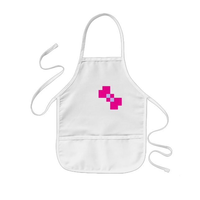 Tablier Enfant Cute 8 bits Pixel Bow (Devant)