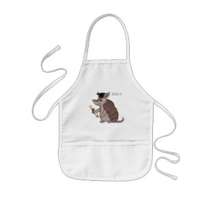 Tablier Enfant Cute armadillo avec dessin animé de la casquette d