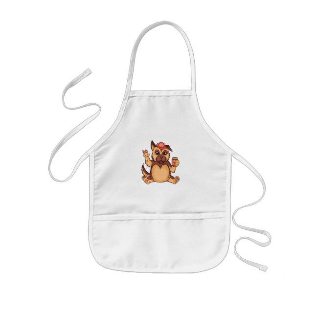 Tablier Enfant Cute German Shepherd Puppy (Devant)