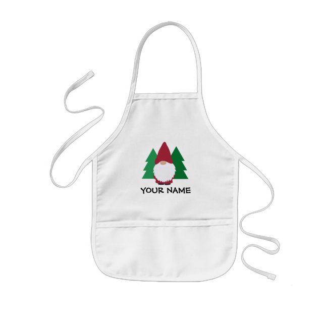 Tablier Enfant Cute gnome dessin cuisine bib Apron pour enfants (Devant)