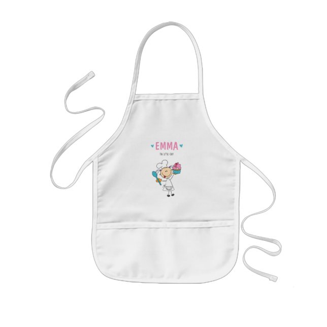 Tablier Enfant Cute Little Chef Baker Girl Apron (Devant)