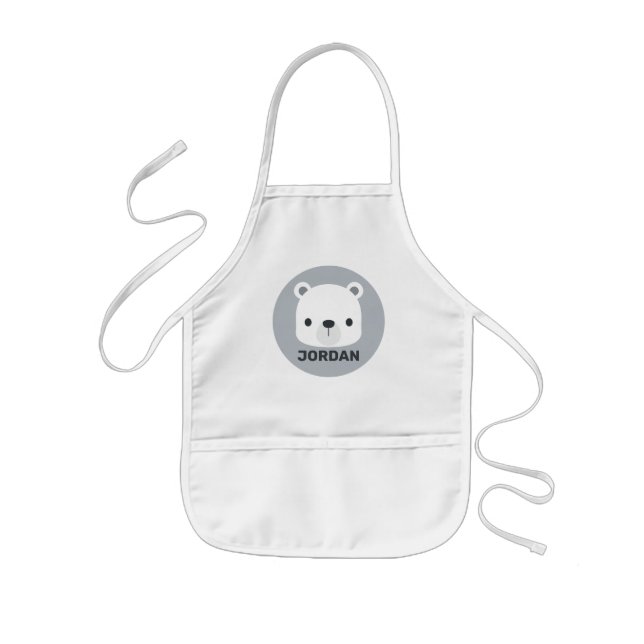 Tablier Enfant Cute Little Polar Bear (Devant)