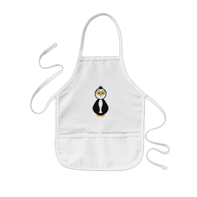Tablier Enfant Cute Nerdy Penguin (Devant)