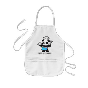 Tablier Enfant Cute Panda Chef Personnaliser L'Espace Enfants