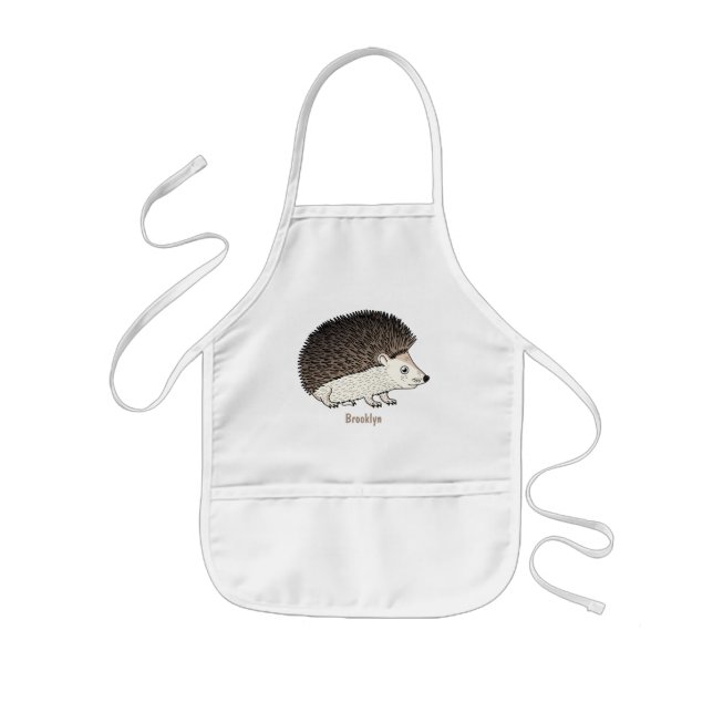 Tablier Enfant Cute prickly hedgehog cartoon (Devant)
