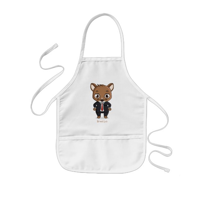 Tablier Enfant Cute rat cartoon illustration  (Devant)