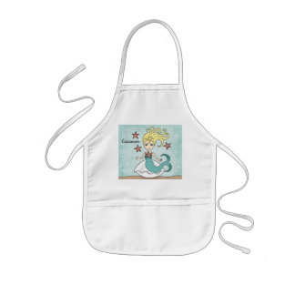 Tablier Enfant Cute sirène pour personnaliser