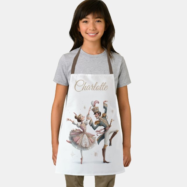 Tablier Enfant Danseuse et Prince Nom Personnalisé (Insitu)