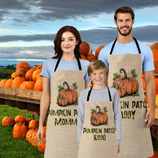 Tablier Enfant de la Tache de Citrouille Halloween Fausse